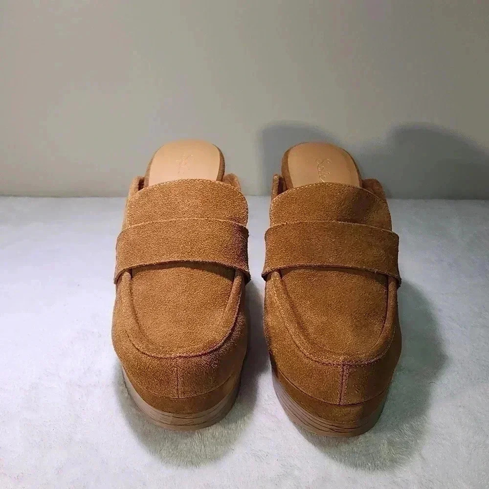 Splendid Vida Suede platform clog sz 9.5